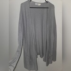 Time and Tru Light Gray Women's Cardigan